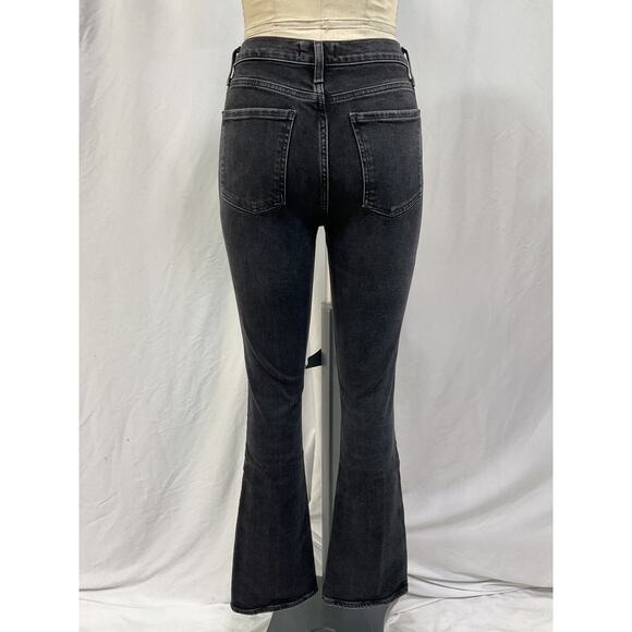 Agolde 'Nico' Black Boot High Rise Slim Denim Jeans Size 24 - Picture 3 of 5